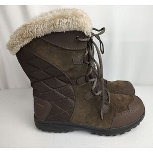 Columbia Brown Winter Boots with Fur Trim